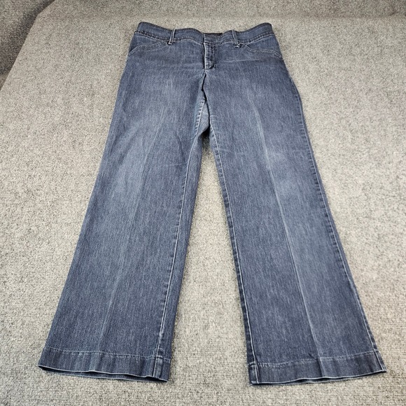 Lee Denim - Lee Natural Straight Leg Jeans Dark Wash‎ Denim Pants 14 Short 4659441